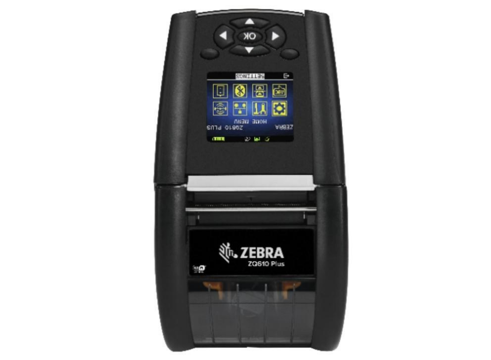 Zebra ZQ610 Plus 2” Mobile Direct Thermal Printer with Bluetooth, Strap & Clip | ZQ61-AUFAE14-00 Zebra Label Printers Zebra