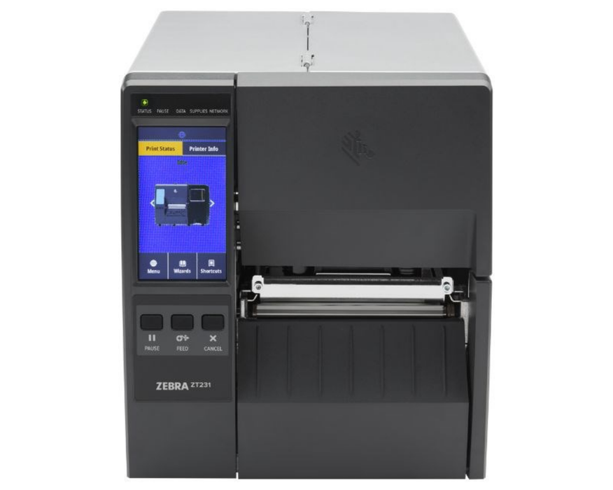 Zebra ZT231 Industrial Thermal Transfer Printer 203 DPI | ZT23142-T1E000FZ Zebra Label Printers Zebra