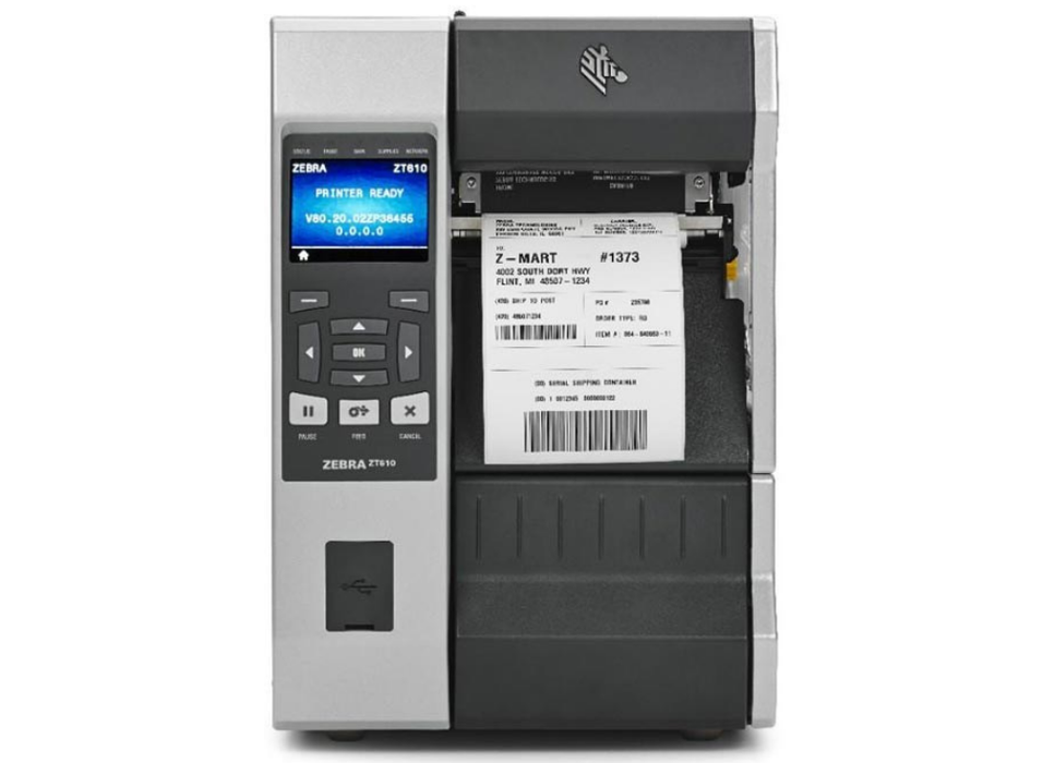 Zebra ZT610 203 DPI Industrial Thermal Transfer Printer with USB, RS-232 | ZT61042-T2E0100Z Zebra Label Printers Zebra