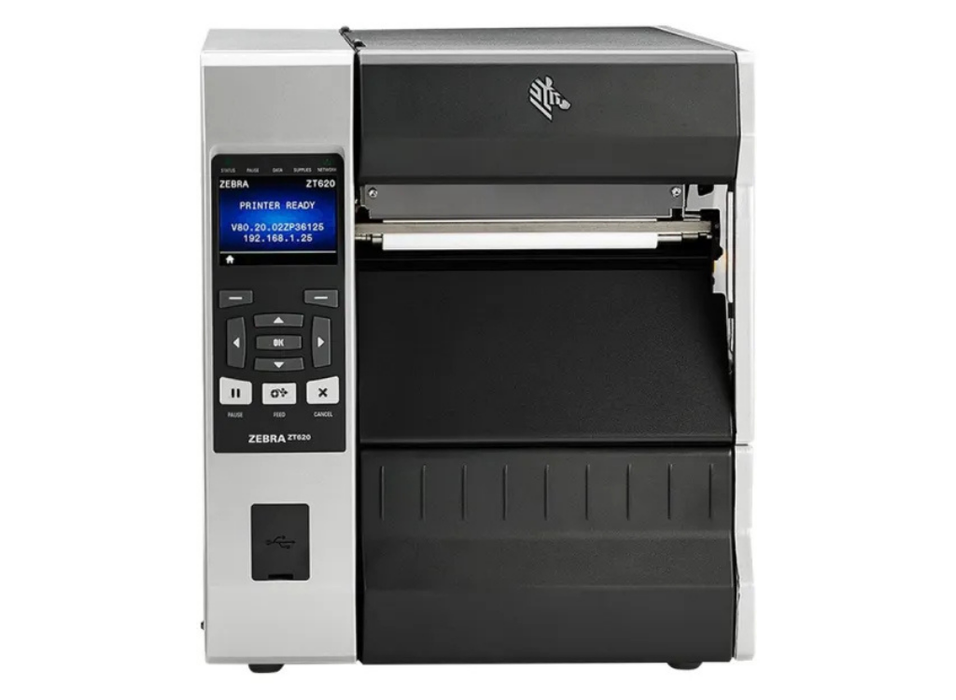 Zebra ZT620 Industrial Thermal Transfer Printer 203 DPI | ZT62062-T0E0100Z Zebra Label Printers Zebra