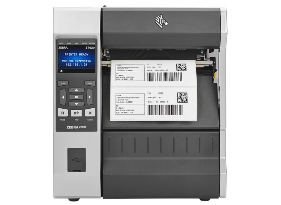 Zebra ZT620 Industrial Thermal Transfer Printer | ZT62063-T0EC100Z Zebra Label Printers Zebra