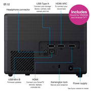 Epson EF-12 Full HD Mini Laser Smart Projector - 1000 Lumens Projector Epson