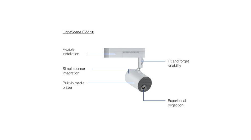 Epson V11HA22040/EV-110 Digital Lighting Projector - 2200 Lumens Projector Epson