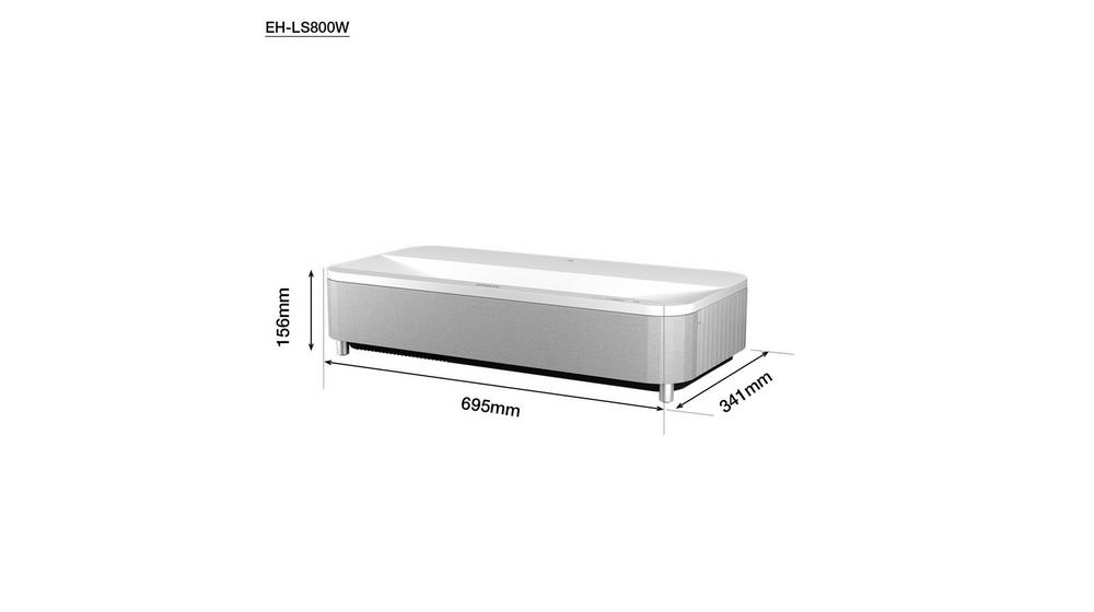 Epson V11HA90040/EH-LS800W Super Ultra Short Throw Projector - 4000 Lumens Projector Epson