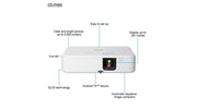 Epson V11HA85040/CO-FH02 Smart Full HD Projector - 3000 Lumens Projector Epson