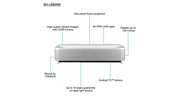 Epson V11HA90040/EH-LS800W Super Ultra Short Throw Projector - 4000 Lumens Projector Epson