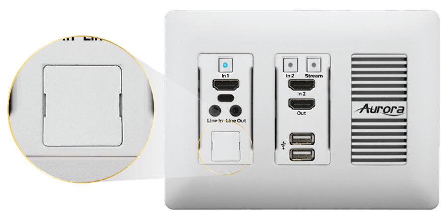 Aurora IPE-LCVR-W Blank cover for LAN port (White) AV Accessory Aurora