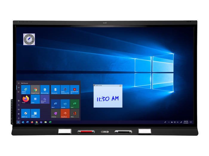 SMART Board 6075S-V3 PRO Interactive Display with IQ Black Interactive Touchscreen Display Smart