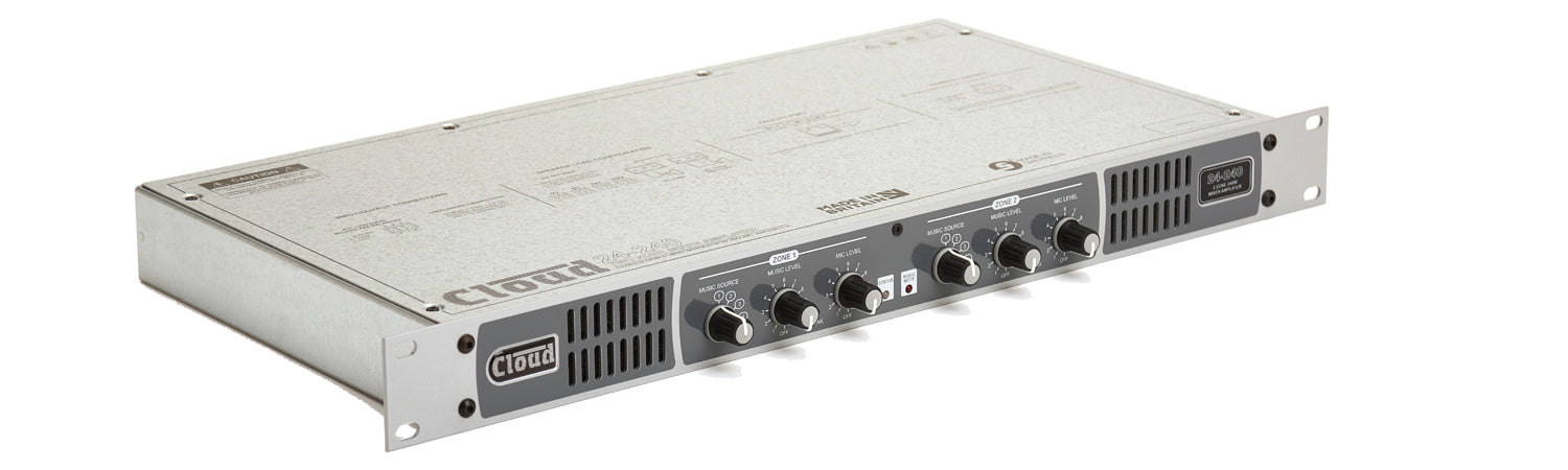 Cloud Electronics 24-240EK 2 Zone Integrated Mixer Amplifier Audio Amplifier Cloud Electronics
