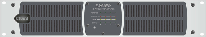 Cloud Electronics CA4250 4 Channel Amplifier 250w Per Output Channel Audio Amplifier Cloud Electronics