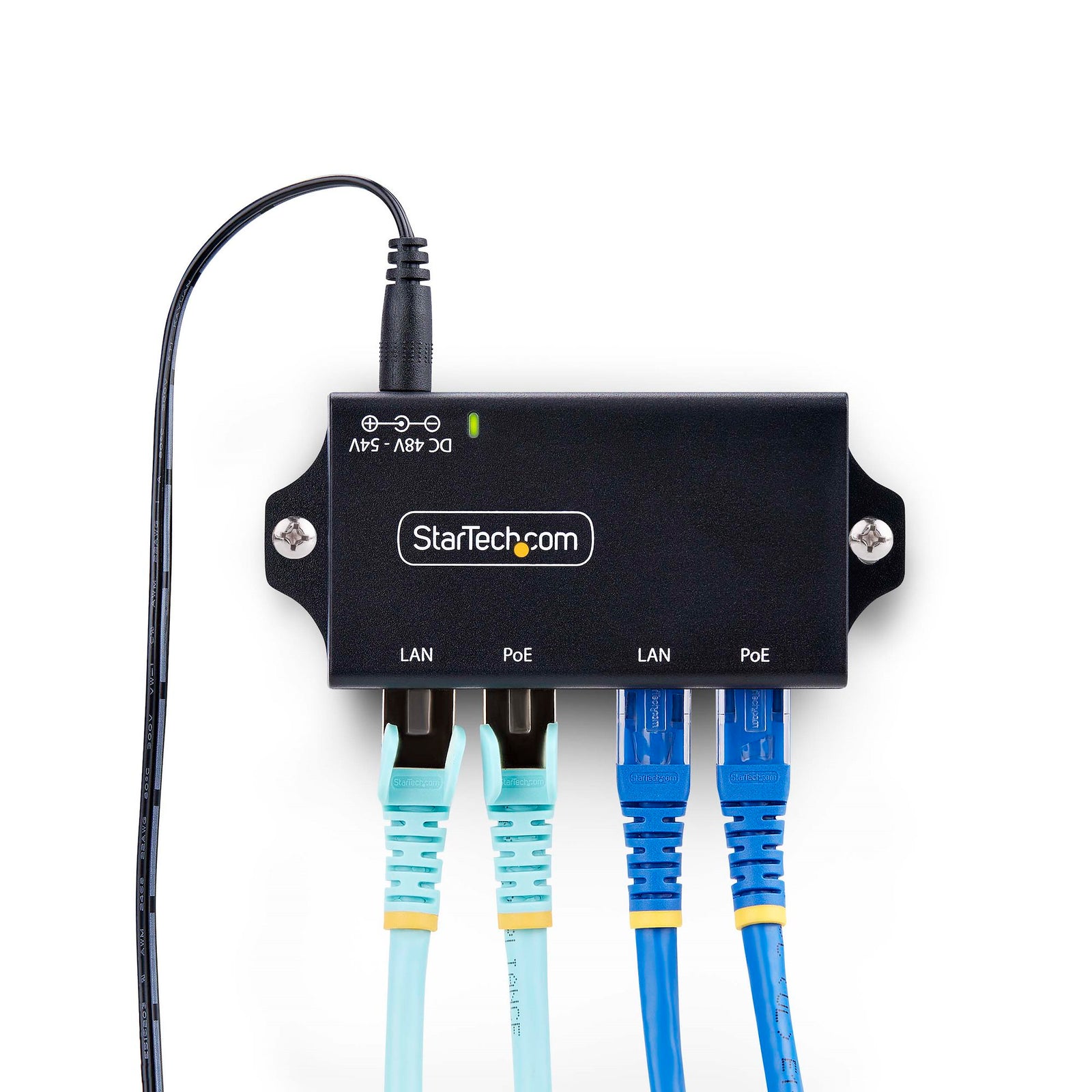 StarTech 2-Port Gigabit Midspan PoE+ Injector, 10/100/1000Mbps, PoE+ (802.3af/at), 30W | AF221CE-POE-INJECTOR Adapter / Converter Startech