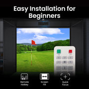 BenQ AH500ST 4000 Lumen Short Throw 1080P Laser Golf Simulator Projector | 9H.R0377.23E Projector BenQ
