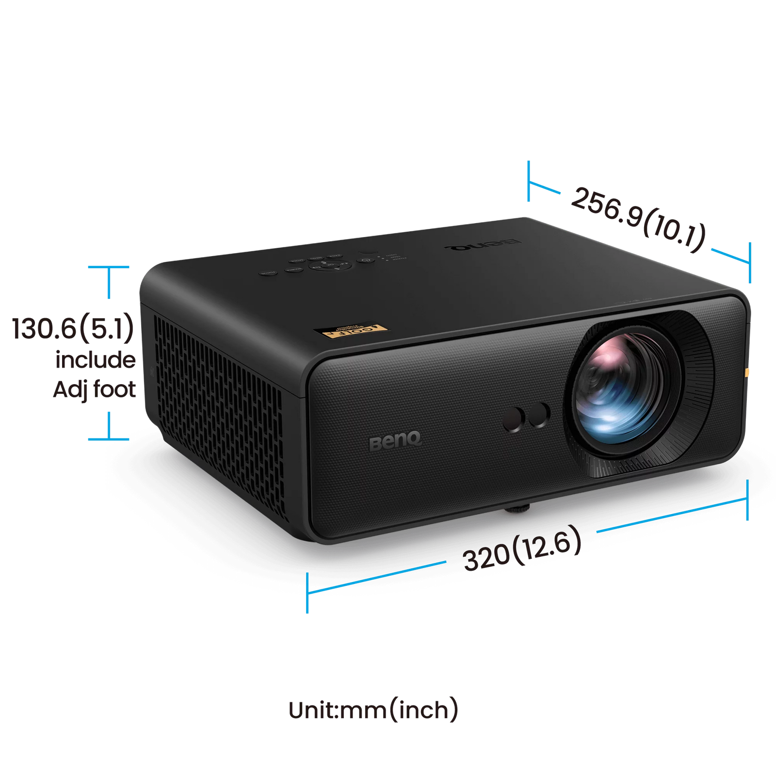 BenQ AH500ST 4000 Lumen Short Throw 1080P Laser Golf Simulator Projector | 9H.R0377.23E Projector BenQ