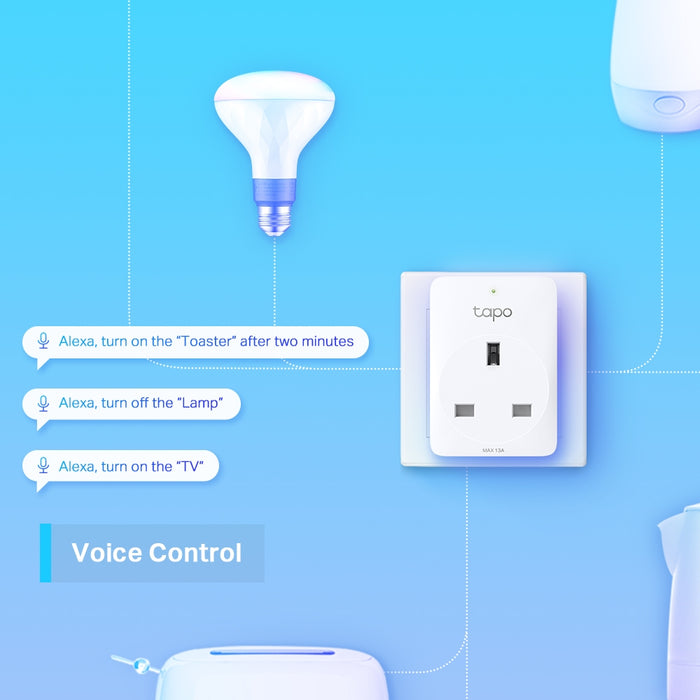 TP-Link Tapo P100 Smart Plug White 2300 W - TAPO P100(4-PACK)