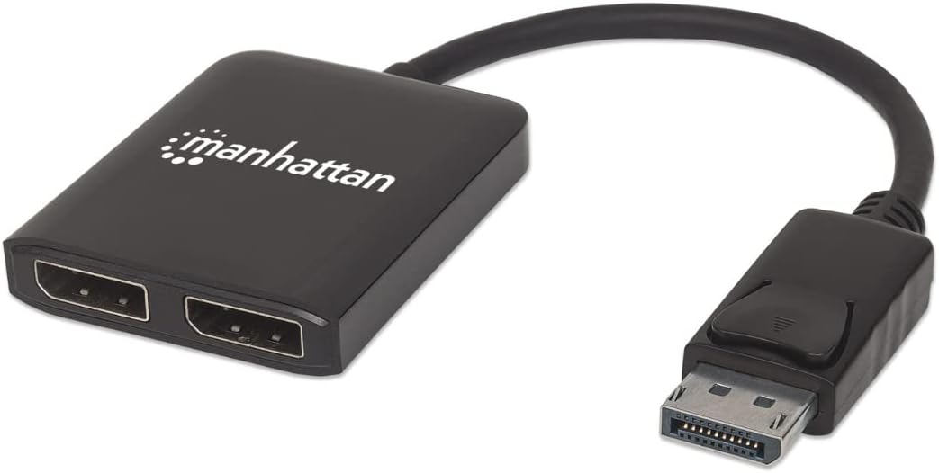 Manhattan DisplayPort to Dual DisplayPort - MST Hub | 207768 Splitter Manhattan