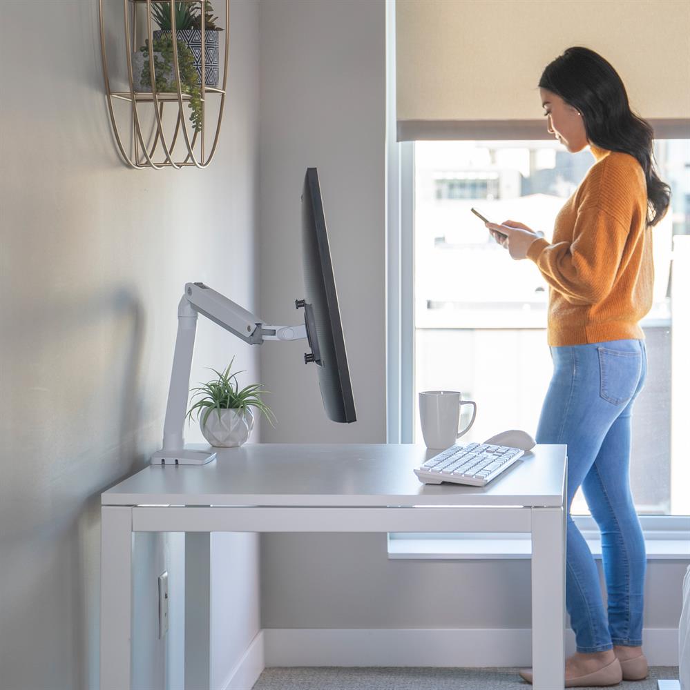 Ergotron Up to 34" MXV LCD Arm Desk Mount | 45-486-216 Monitor Arm Desk Mount Ergotron