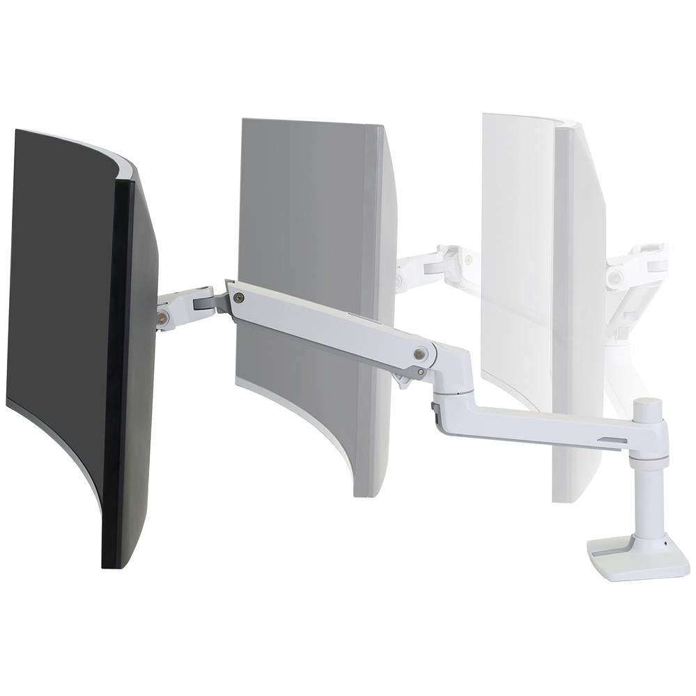 Ergotron Up to 34" LX Desk Mount LCD Monitor Arm White | 45-490-216 Monitor Arm Desk Mount Ergotron