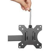 Manhattan Up to 32" Universal Dual Monitor Mount With Double-Link Swing Arms | 461528 Monitor Arm Desk Mount Manhattan