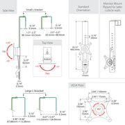 StarTech ARMCBCL Cubicle Hanging Monitor Mount | Up To 34" Screens Wall Mount Bracket Startech