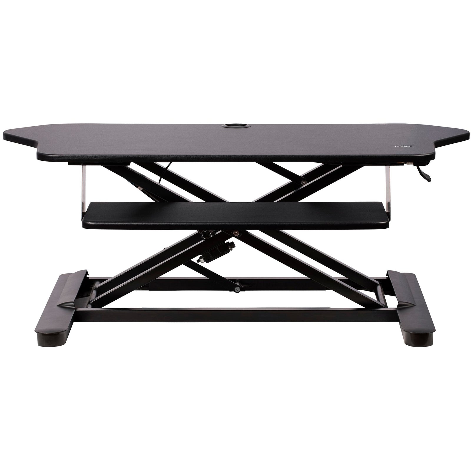 StarTech ARMSTSCORNR Corner Sit Stand Desk Converter with Keyboard Tray Table Stand Startech