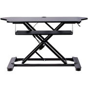 StarTech ARMSTSCORNR Corner Sit Stand Desk Converter with Keyboard Tray Table Stand Startech