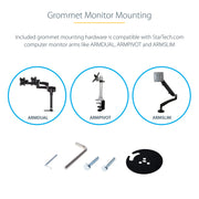 StarTech ARMSTSCORNR Corner Sit Stand Desk Converter with Keyboard Tray Table Stand Startech
