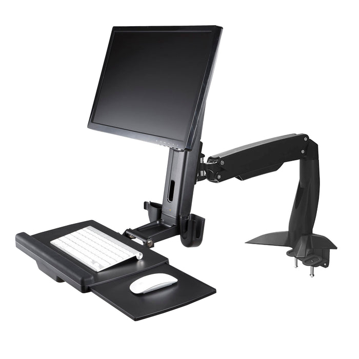 StarTech Single-Monitor Sit-Stand Height-Adjustable Workstation | ARMSTSCP1 Table Stand Startech