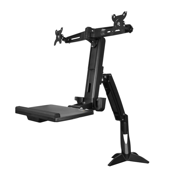 StarTech ARMSTSCP2 Sit Stand Dual Monitor Arm | Up To 24" Displays