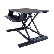 StarTech ARMSTSLG Sit Stand Desk Converter with Keyboard Tray | Large 35” x 21" Surface Table Stand Startech