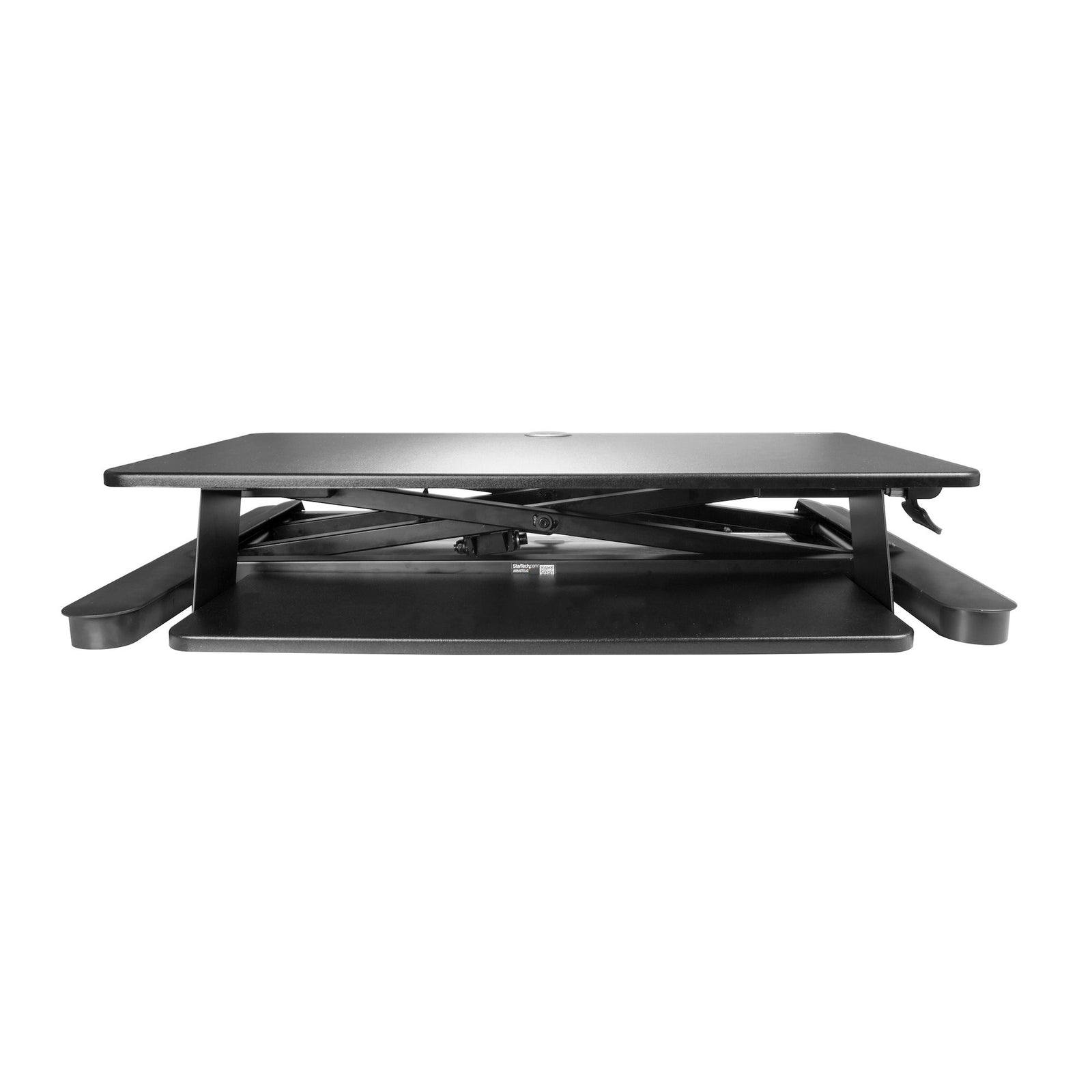 StarTech ARMSTSLG Sit Stand Desk Converter with Keyboard Tray | Large 35” x 21" Surface Table Stand Startech