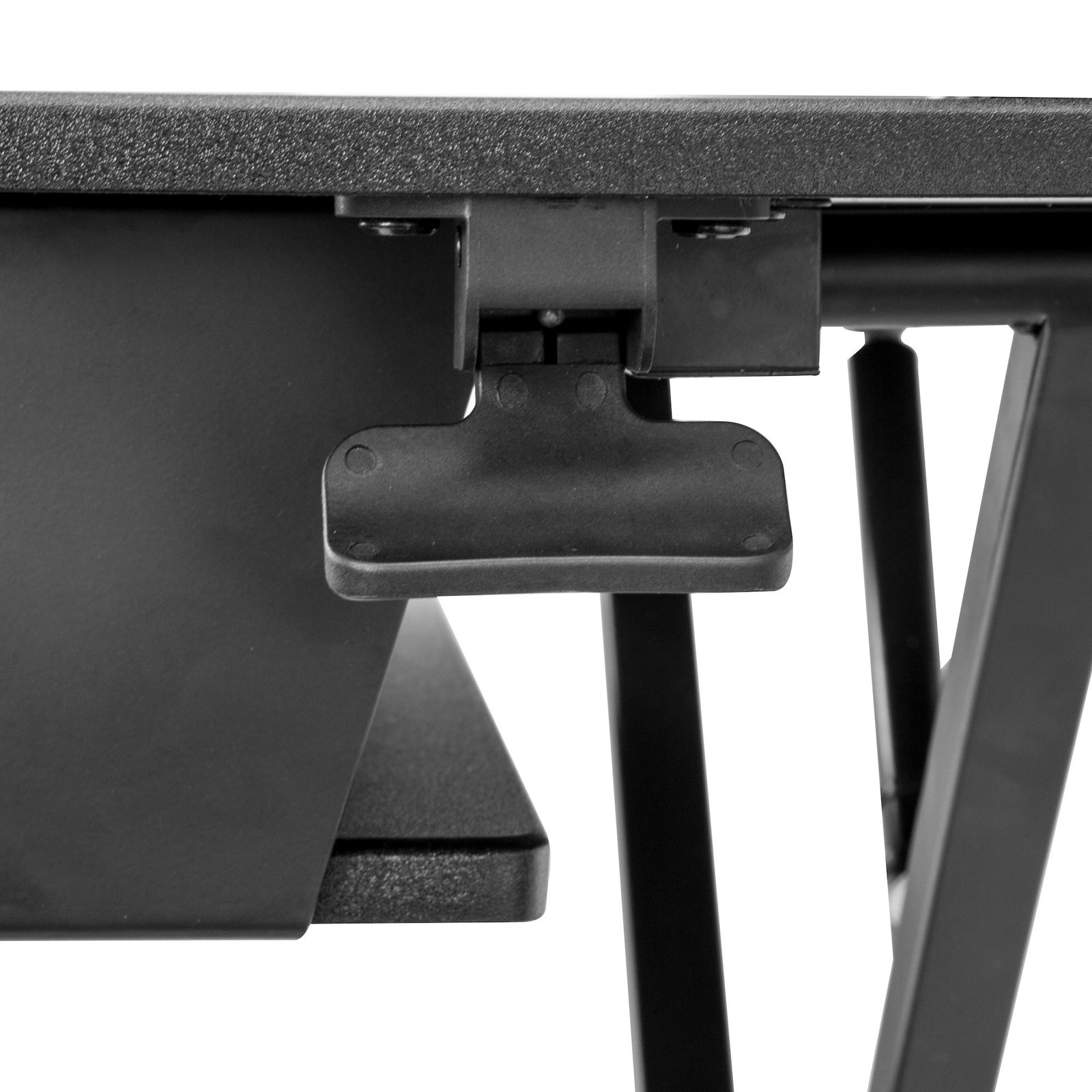 StarTech ARMSTSLG Sit Stand Desk Converter with Keyboard Tray | Large 35” x 21" Surface Table Stand Startech