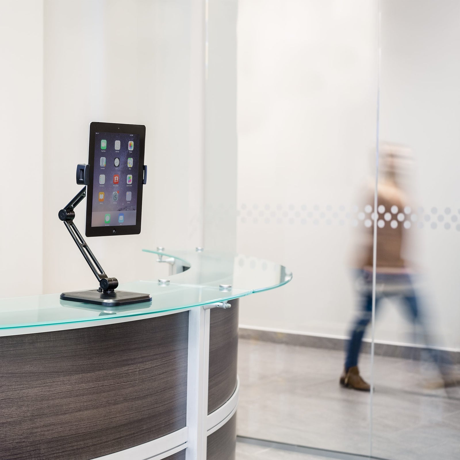 StarTech 4.7"–12.9" Adjustable Tablet Stand with Arm | ARMTBLTDT Tablet Mount Startech