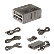 StarTech 4-Port Multi-Gigabit PoE++ Injector, 5/2.5/1G Ethernet (NBASE-T), PoE/PoE+/PoE++ (802.3af/802.3at/802.3bt), | AS445C-POE-INJECTOR Adapter / Converter Startech
