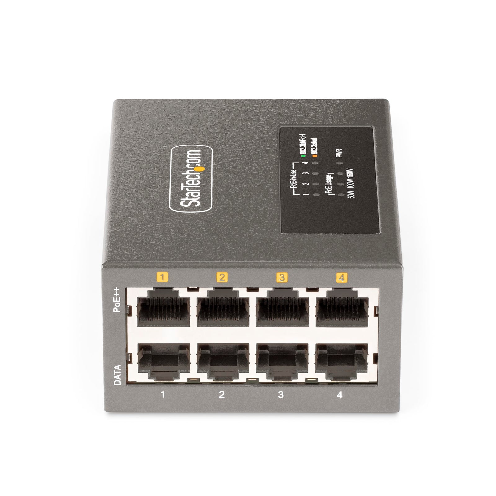 StarTech 4-Port Multi-Gigabit PoE++ Injector, 5/2.5/1G Ethernet (NBASE-T), PoE/PoE+/PoE++ (802.3af/802.3at/802.3bt), | AS445C-POE-INJECTOR Adapter / Converter Startech