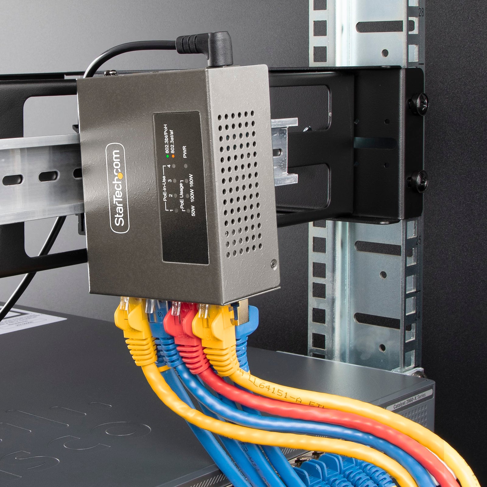 StarTech 4-Port Multi-Gigabit PoE++ Injector, 5/2.5/1G Ethernet (NBASE-T), PoE/PoE+/PoE++ (802.3af/802.3at/802.3bt), | AS445C-POE-INJECTOR Adapter / Converter Startech