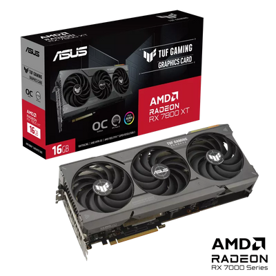 Asus TUF Gaming TUF-RX7800XT-O16G-GAMING AMD Radeon RX 7800 XT 16 GB Graphics Card Asus Graphics Card Asus