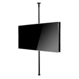 B-Tech 40"-75" Back to Back Twin Screen Floor to Ceiling Bracket With 2m Pole | BT2MTSFB-B2B40-75