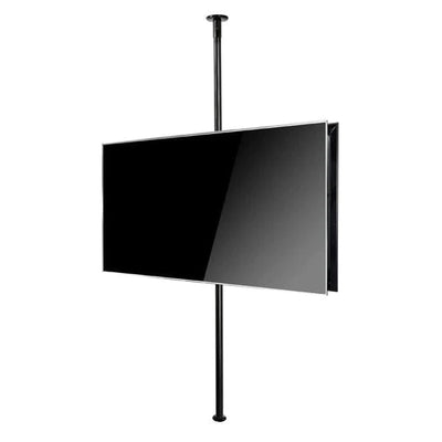 B-Tech 40"-75" Back to Back Twin Screen Floor to Ceiling TV Bracket with 3m Pole | BT3MTSFB-B2B40-75 Floor to Ceiling Display Mount B-Tech Black
