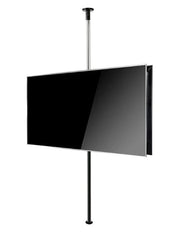 B-Tech 40"-75" Back to Back Twin Screen Floor to Ceiling TV Bracket with 3m Pole | BT3MTSFB-B2B40-75 Floor to Ceiling Display Mount B-Tech Silver