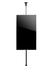 B-Tech 40" - 75" 2m High Portrait Screen Mount Floor to Ceiling | BT2MHPSFB40-75 Floor to Ceiling Display Mount B-Tech Silver
