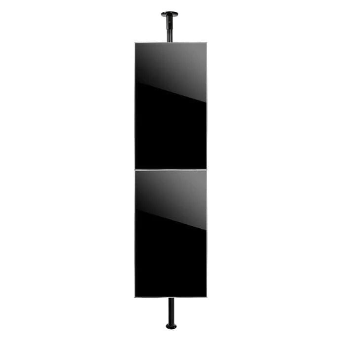 B-Tech 32"-65" 3m High Portrait Twin TV Mount Floor to Ceiling | BT3MFCB-HPT32-65 Ceiling Mount Bracket B-Tech
