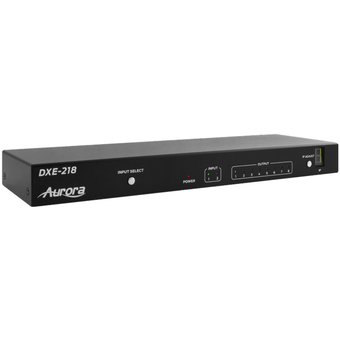 Aurora DXE-218 2-to-8 HDMI 4K Advanced Splitter Video Splitter Aurora