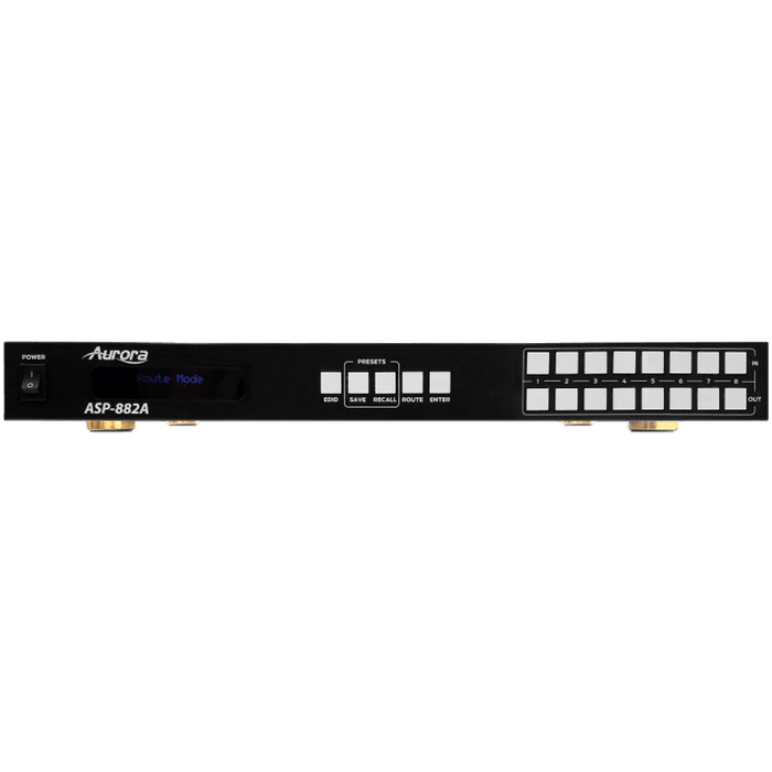 Aurora Multimedia ASP-882A 8x8 HDMI 2.0A Matrix 4K60Hz UHD Matrix Switcher Aurora