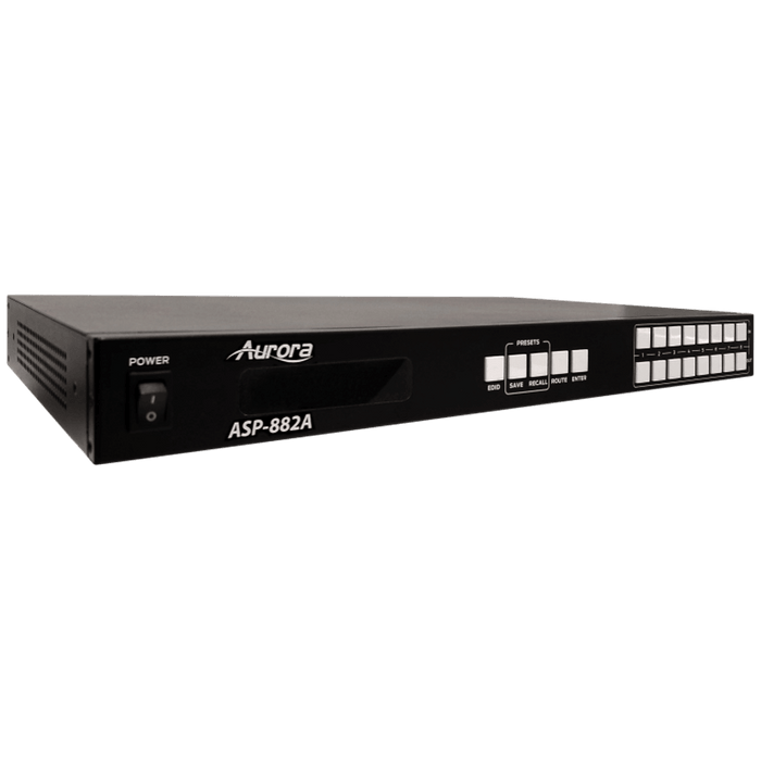 Aurora Multimedia ASP-882A 8x8 HDMI 2.0A Matrix 4K60Hz UHD Matrix Switcher Aurora