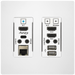 Aurora Multimedia VLX-TCW2H-C-W HDMI 4K IP Wall Plate Extender/White AV Extender Aurora