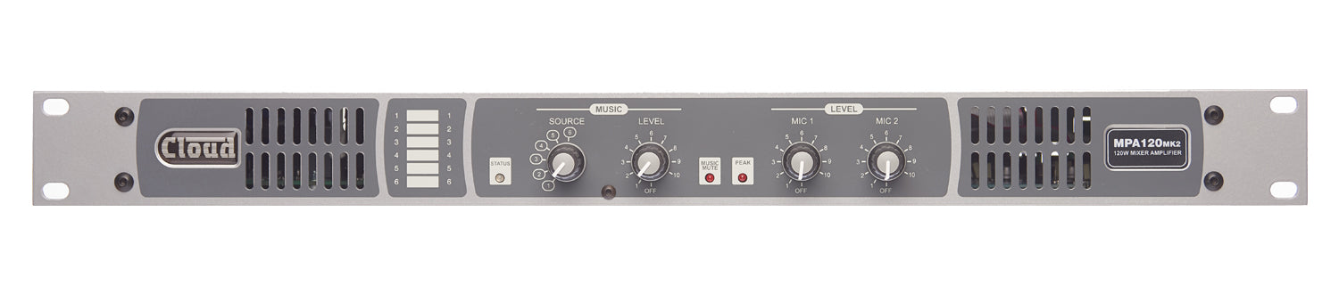 Cloud Electronics MPA120MK2 120W Integrated Mixer Amplifier Audio Amplifier Cloud Electronics