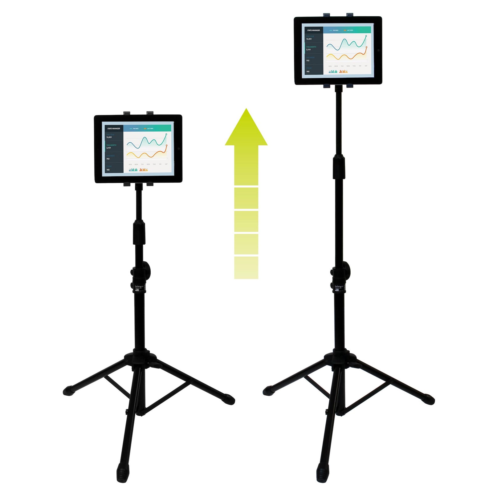 StarTech Tripod Floor Stand for Tablets | STNDTBLT1A5T Tablet Mount Startech