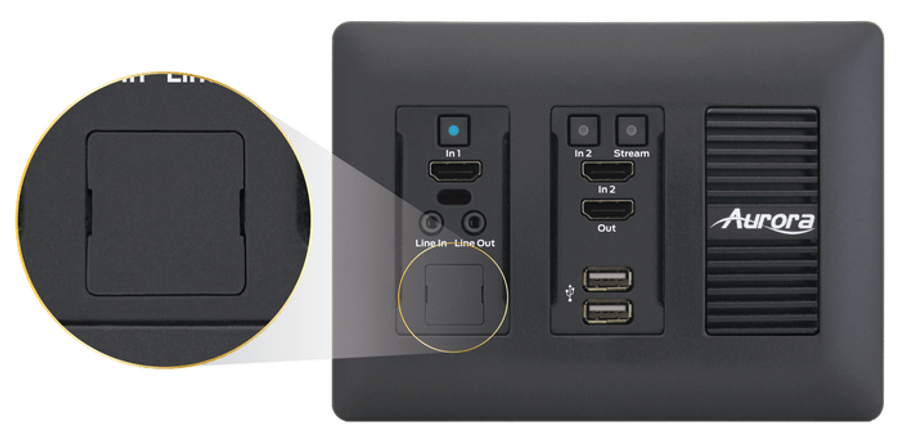Aurora IPE-LCVR-B Blank cover for LAN port (Black) AV Accessory Aurora