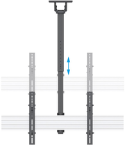Neomounts NMPRO-CMB4 Quad Ceiling Menu Board Mount 32″–65″, 114 cm Pole Ceiling Mount Bracket NeoMounts