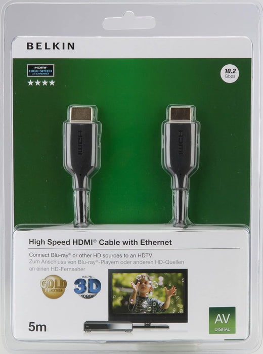 Belkin High Speed HDMI Cable with Ethernet | F3Y021BT5M